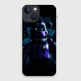 Чехол для iPhone 13 mini с принтом Five Nights at Freddy в Новосибирске,  |  | 4 | animation | bonnie | chica | fnaf | foxy | freddy | funny | horror | pizza | scary | sfm | бонни | майк | ночей | пять | ужас | фокси | фредди | чика | шмидт