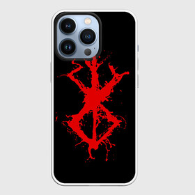 Чехол для iPhone 13 Pro с принтом BERSERK logo elements red в Новосибирске,  |  | Тематика изображения на принте: anime | anime berserk | berserk | knight | manga | аниме | аниме берсерк | берсерк | манга | рыцарь