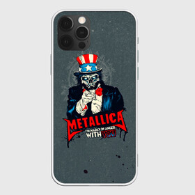 Чехол для iPhone 12 Pro с принтом Metallica в Новосибирске, силикон | область печати: задняя сторона чехла, без боковых панелей | metalica | metallica | группа | джеймс хэтфилд | кирк хэмметт | ларс ульрих | метал | металика | металлика | миталика | музыка | роберт трухильо | рок | трэш | трэшметал | хард | хеви