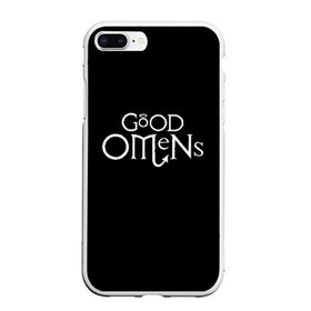 Чехол для iPhone 7Plus/8 Plus матовый с принтом GOOD OMENS в Новосибирске, Силикон | Область печати: задняя сторона чехла, без боковых панелей | good omens | благие знамения | терри пратчетт