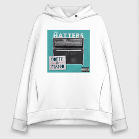 Женское худи Oversize хлопок с принтом The Hatters в Новосибирске, френч-терри — 70% хлопок, 30% полиэстер. Мягкий теплый начес внутри —100% хлопок | боковые карманы, эластичные манжеты и нижняя кромка, капюшон на магнитной кнопке | the hatters | the hatters 2019 | the hatters альбом | the hatters музыченко | юрий музыченко | юрий музыченко the hatters