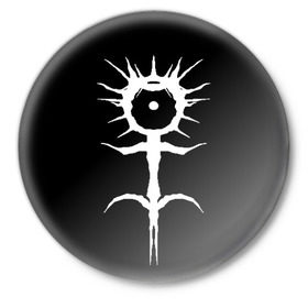 Значок с принтом Ghostemane в Новосибирске,  металл | круглая форма, металлическая застежка в виде булавки | ghostemane | ill biz | mercury | noise | young crowley | рэп | рэпер | эрик уитни