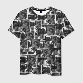 Мужская футболка 3D с принтом Pop art SENPAI в Новосибирске, 100% полиэфир | прямой крой, круглый вырез горловины, длина до линии бедер | amv | anime | pop art | senpai | style | аниме | безумство | бикини | кохай | кросотки | микс | поп арт | сёдзё | семпай