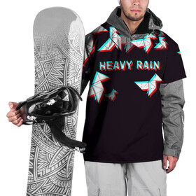 Накидка на куртку 3D с принтом Heavy Rain (Glitch). в Новосибирске, 100% полиэстер |  | 3d | game | glitch | heavy rain | геометрия | глитч | игра | надпись | оригами | хеви рейн