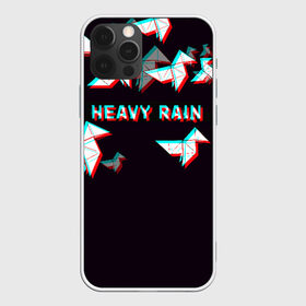 Чехол для iPhone 12 Pro Max с принтом Heavy Rain (Glitch) в Новосибирске, Силикон |  | 3d | game | glitch | heavy rain | геометрия | глитч | игра | надпись | оригами | хеви рейн