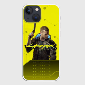 Чехол для iPhone 13 mini с принтом CYBERPUNK 2077 в Новосибирске,  |  | 2077 | cyber | cyberpunk | demon | glitch | keanu | logo | punk | reeves | samurai | symbol | team | trauma | глитч | демон | киану | кибер | киберпанк | клан | лого | логотип | огонь | панк | ривз | самурай | символ