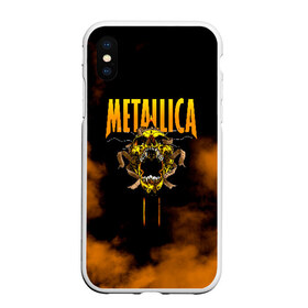 Чехол для iPhone XS Max матовый с принтом Metallica в Новосибирске, Силикон | Область печати: задняя сторона чехла, без боковых панелей | metalica | metallica | группа | джеймс хэтфилд | кирк хэмметт | ларс ульрих | метал | металика | металлика | миталика | музыка | роберт трухильо | рок | трэш | трэшметал | хард | хеви