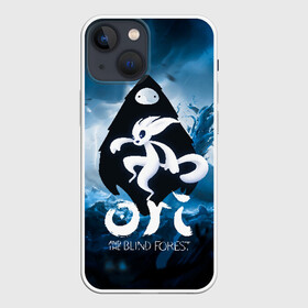 Чехол для iPhone 13 mini с принтом Ori   And The Will Of The Wisp в Новосибирске,  |  | microsoft studios | moon studios | ori | ori and the blind forest | unity | лес | луна | нибела | ночной лес | ночь | ори | платформер | сова