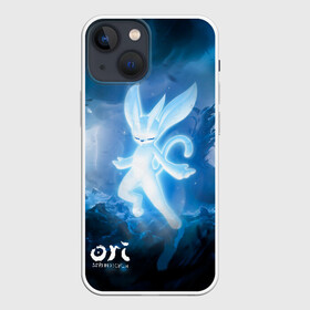 Чехол для iPhone 13 mini с принтом Ori   And The Will Of The Wisp в Новосибирске,  |  | microsoft studios | moon studios | ori | ori and the blind forest | unity | лес | луна | нибела | ночной лес | ночь | ори | платформер | сова