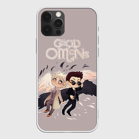 Чехол для iPhone 12 Pro Max с принтом Good Omens в Новосибирске, Силикон |  | good | omens | sheen | tennant | азирафель | ангел | благие знамения | демон | кроули | падший | теннант | шин