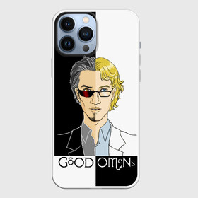 Чехол для iPhone 13 Pro Max с принтом Good Omens в Новосибирске,  |  | Тематика изображения на принте: good | omens | sheen | tennant | азирафель | ангел | благие знамения | демон | кроули | падший | теннант | шин