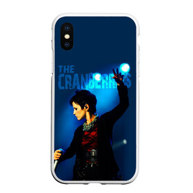 Чехол для iPhone XS Max матовый с принтом The Cranberries в Новосибирске, Силикон | Область печати: задняя сторона чехла, без боковых панелей | alternative | cranbarries | cranberies | cranberis | cranberries | crenberies | crenberries | dolores oriordan | post rock | soft rock | долорес ориордан | кренберис | пост рок | рок | хеви