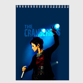 Скетчбук с принтом The Cranberries в Новосибирске, 100% бумага
 | 48 листов, плотность листов — 100 г/м2, плотность картонной обложки — 250 г/м2. Листы скреплены сверху удобной пружинной спиралью | alternative | cranbarries | cranberies | cranberis | cranberries | crenberies | crenberries | dolores oriordan | post rock | soft rock | долорес ориордан | кренберис | пост рок | рок | хеви