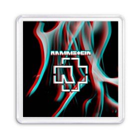 Магнит 55*55 с принтом RAMMSTEIN в Новосибирске, Пластик | Размер: 65*65 мм; Размер печати: 55*55 мм | lindemann | rammstein | рамштайн | тилль линдеманн