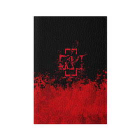 Обложка для паспорта матовая кожа с принтом Rammstein (Брызги Красок). в Новосибирске, натуральная матовая кожа | размер 19,3 х 13,7 см; прозрачные пластиковые крепления | 3d | hard | logo | metal | music | rammstein | rock | брызги красок | знак | лого | метал | музыка | рамштайн | рок | символ | текстура