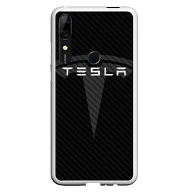 Чехол для Honor P Smart Z с принтом TESLA (1) в Новосибирске, Силикон | Область печати: задняя сторона чехла, без боковых панелей | elon | elon musk | musk | space | tesla | автолюбитель | автомобиль | илон маск | тесла