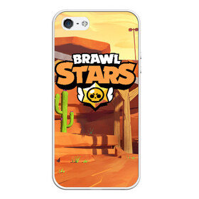 Чехол для iPhone 5/5S матовый с принтом Brawl Stars в Новосибирске, Силикон | Область печати: задняя сторона чехла, без боковых панелей | brawl | bs | fails | leon | stars | supercell | tick | бой | босс | бравл | броубол | бс | герои | драка | звезд | осада | сейф | старс | цель