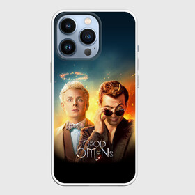 Чехол для iPhone 13 Pro с принтом Good Omens в Новосибирске,  |  | good | omens | sheen | tennant | азирафель | ангел | благие знамения | демон | кроули | падший | теннант | шин