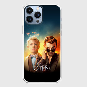 Чехол для iPhone 13 Pro Max с принтом Good Omens в Новосибирске,  |  | Тематика изображения на принте: good | omens | sheen | tennant | азирафель | ангел | благие знамения | демон | кроули | падший | теннант | шин