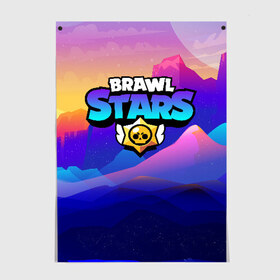 Постер с принтом Brawl Stars в Новосибирске, 100% бумага
 | бумага, плотность 150 мг. Матовая, но за счет высокого коэффициента гладкости имеет небольшой блеск и дает на свету блики, но в отличии от глянцевой бумаги не покрыта лаком | brawl | bs | fails | leon | stars | supercell | tick | бой | босс | бравл | броубол | бс | герои | драка | звезд | осада | сейф | старс | цель