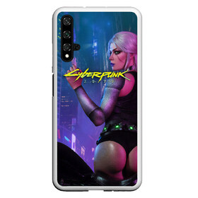 Чехол для Honor 20 с принтом CYBERPUNK 2077 в Новосибирске, Силикон | Область печати: задняя сторона чехла, без боковых панелей | 2077 | ciberpunk | cyber punk | cyberpank | cyberpunk | kiberpunk | kyberpank | kyberpunk | samurai | кибер панк | киберпанк | самурай