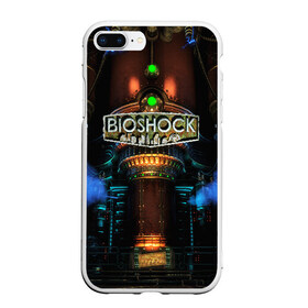 Чехол для iPhone 7Plus/8 Plus матовый с принтом BIOSHOCK в Новосибирске, Силикон | Область печати: задняя сторона чехла, без боковых панелей | Тематика изображения на принте: bioshock | bioshock infinite | биошок | букер | элизабет