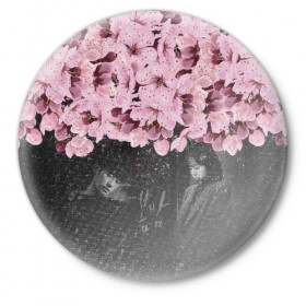Значок с принтом One Spring Night в Новосибирске,  металл | круглая форма, металлическая застежка в виде булавки | Тематика изображения на принте: весеняяночь | героисериалов | дорама | кимчжунхан | корейский | корейскийсериал | сериал | ханджимин