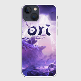 Чехол для iPhone 13 mini с принтом ORI в Новосибирске,  |  | blind | forest | game | games | gumo | kuro | naru | nibel | ori | owl | will | wisps | воля | гумо | игра | игры | куро | лес | нару | нибель | огней | ори | платформер | слепой | совенок