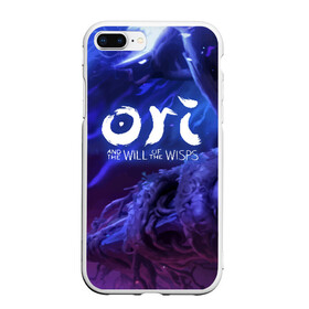 Чехол для iPhone 7Plus/8 Plus матовый с принтом Ori and the Will of the Wisps в Новосибирске, Силикон | Область печати: задняя сторона чехла, без боковых панелей | blind | forest | game | games | gumo | kuro | naru | nibel | ori | owl | will | wisps | воля | гумо | игра | игры | куро | лес | нару | нибель | огней | ори | платформер | слепой | совенок