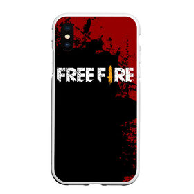 Чехол для iPhone XS Max матовый с принтом Free Fire в Новосибирске, Силикон | Область печати: задняя сторона чехла, без боковых панелей | battlegrounds | fire | free | garena | гарена | фаер | фри