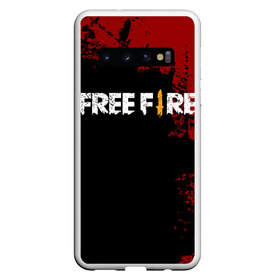 Чехол для Samsung Galaxy S10 с принтом Free Fire в Новосибирске, Силикон | Область печати: задняя сторона чехла, без боковых панелей | Тематика изображения на принте: battlegrounds | fire | free | garena | гарена | фаер | фри