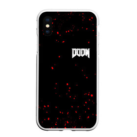 Чехол для iPhone XS Max матовый с принтом DOOM в Новосибирске, Силикон | Область печати: задняя сторона чехла, без боковых панелей | 2019 | bethesda | demon | doom | eternal | ethernal | game | games | logo | monster | runes | wood | демон | дум | дуум | етернал | игра | игры | какодемон | лого | логотип | монстр | монстры | руны | символ | этернал