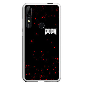 Чехол для Honor P Smart Z с принтом DOOM в Новосибирске, Силикон | Область печати: задняя сторона чехла, без боковых панелей | 2019 | bethesda | demon | doom | eternal | ethernal | game | games | logo | monster | runes | wood | демон | дум | дуум | етернал | игра | игры | какодемон | лого | логотип | монстр | монстры | руны | символ | этернал