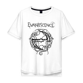 Мужская футболка хлопок Oversize с принтом Evanescence в Новосибирске, 100% хлопок | свободный крой, круглый ворот, “спинка” длиннее передней части | Тематика изображения на принте: evanescence | альтернативный | готик | группа | джен маджура | евенсис | исчезновение | метал | рок | тим маккорд | трой маклоухорн | уилл хант | хард | эванесенс | эми ли