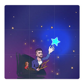 Магнитный плакат 3Х3 с принтом JONY Звезда в Новосибирске, Полимерный материал с магнитным слоем | 9 деталей размером 9*9 см | Тематика изображения на принте: jony | звезда | лали | певец | тыменяпленила | янея