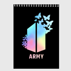 Скетчбук с принтом BTS ARMY в Новосибирске, 100% бумага
 | 48 листов, плотность листов — 100 г/м2, плотность картонной обложки — 250 г/м2. Листы скреплены сверху удобной пружинной спиралью | Тематика изображения на принте: army | bangtan boys | beyond the scene | bts | k pop | kpop | love yourself | бтс | к поп