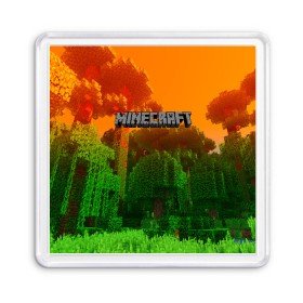 Магнит 55*55 с принтом MINECRAFT в Новосибирске, Пластик | Размер: 65*65 мм; Размер печати: 55*55 мм | craft | creeper | dungeon | dungeons | earth | game | logo | mine | minecraft | mobile | online | дунгеонс | земля | зомбиы | игра | крипер | лого | майкрафт | майнкрафт | мобайл | онлайн | подземелье | подземелья