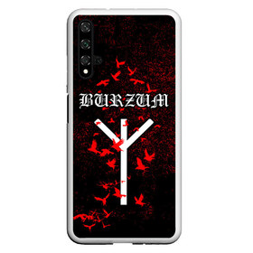 Чехол для Honor 20 с принтом Burzum Algiz Rune в Новосибирске, Силикон | Область печати: задняя сторона чехла, без боковых панелей | algiz | art | burz | burzum | horror | logo | merch | music | rune | альгиз | арт | бурз | бурзум | варг викернес | группа | логотип | мерч | метал | мистика | музыка | надпись | норвегия | норвежская группа | норги | руна | толкиен