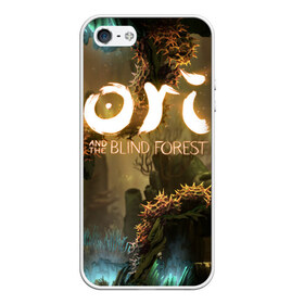 Чехол для iPhone 5/5S матовый с принтом Ori and the Blind Forest в Новосибирске, Силикон | Область печати: задняя сторона чехла, без боковых панелей | blind forest | ori | sein | белка | гумо | кошка | куро | лиса | нару | непроглядный лес | ори | платформер | птенец | сейн | сова