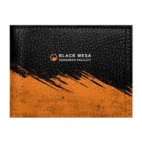 Обложка для студенческого билета с принтом BLACK MESA (Half-Life) в Новосибирске, натуральная кожа | Размер: 11*8 см; Печать на всей внешней стороне | black | counter | csgo | freeman | gordon | half | half life | halflife | lambda | life | logo | mesa | portal | strike | xen | гордон | контр | лайф | лого | портал | символ | страйк | фримен | халф | халф лайф | халфлайф