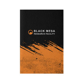 Обложка для паспорта матовая кожа с принтом BLACK MESA (Half-Life) в Новосибирске, натуральная матовая кожа | размер 19,3 х 13,7 см; прозрачные пластиковые крепления | black | counter | csgo | freeman | gordon | half | half life | halflife | lambda | life | logo | mesa | portal | strike | xen | гордон | контр | лайф | лого | портал | символ | страйк | фримен | халф | халф лайф | халфлайф