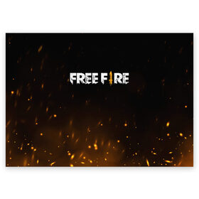 Поздравительная открытка с принтом FREE FIRE в Новосибирске, 100% бумага | плотность бумаги 280 г/м2, матовая, на обратной стороне линовка и место для марки
 | battle | battlegrounds | fire | free | game | games | garena | logo | mobile | royale | батлграунд | битва | гарена | гарено | игра | игры | королевская | лого | логотип | мобайл | онлайн | символ | фаер | фаир | фри