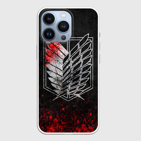Чехол для iPhone 13 Pro с принтом Атака Титанов (Гранж 4) в Новосибирске,  |  | anime | attack | attack on titan | titan | атака | атака титанов | бой | титан