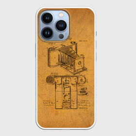 Чехол для iPhone 13 Pro с принтом Photographic Camera Patent в Новосибирске,  |  | Тематика изображения на принте: patent | идея | история | камера | патент | разработка | фотик | фотоаппарат | фотограф | чертеж | чертежи