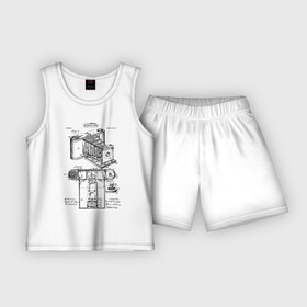 Детская пижама с шортами хлопок с принтом Photographic Camera Patent в Новосибирске,  |  | Тематика изображения на принте: patent | идея | история | камера | патент | разработка | фотик | фотоаппарат | фотограф | чертеж | чертежи