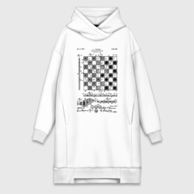 Платье-худи хлопок с принтом Patent   Chess board в Новосибирске,  |  | chess | patent | игра | идея | история | логика | настолка | патент | разработка | чертеж | чертежи | шахматы | шашки