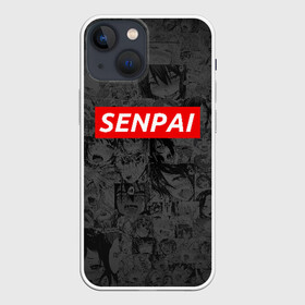 Чехол для iPhone 13 mini с принтом SENPAI | СЕНПАЙ в Новосибирске,  |  | Тематика изображения на принте: ahegao | kawai | kowai | oppai | otaku | senpai | sugoi | waifu | yandere | ахегао | ковай | отаку | сенпай | яндере