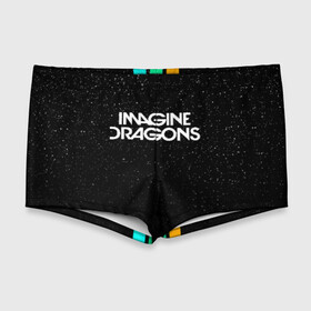 Мужские купальные плавки 3D с принтом IMAGINE DRAGONS (КАПЮШОН) в Новосибирске, Полиэстер 85%, Спандекс 15% |  | Тематика изображения на принте: evolve | id | imagine dragons | драконы | ид