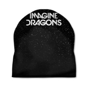 Шапка 3D с принтом IMAGINE DRAGONS (КАПЮШОН) в Новосибирске, 100% полиэстер | универсальный размер, печать по всей поверхности изделия | Тематика изображения на принте: evolve | id | imagine dragons | драконы | ид