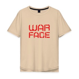Мужская футболка хлопок Oversize с принтом WARFACE в Новосибирске, 100% хлопок | свободный крой, круглый ворот, “спинка” длиннее передней части | Тематика изображения на принте: warface | вар фейс | варфейс